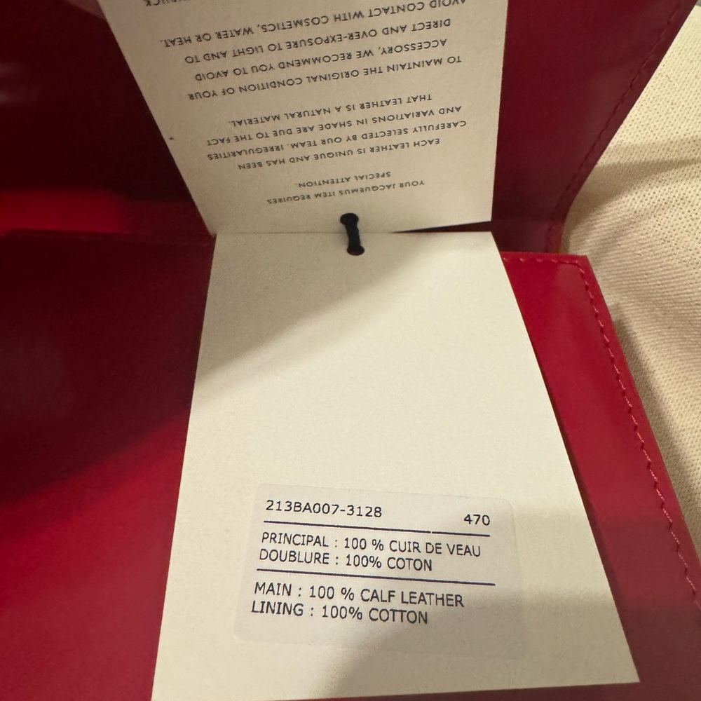 Jacquemus the large bambino red bag - Picture 9 of 10